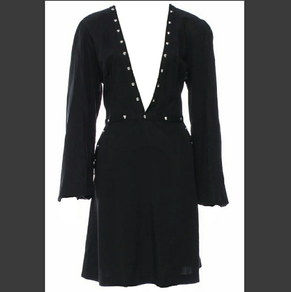 Black Studded Mini Dress